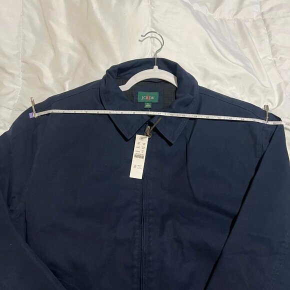J.Crew Navy Harrington Jacket in Cotton Twill - Size XL - Picture 10 of 16